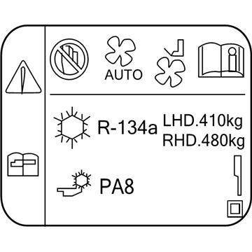 Chevy 94524654 Label