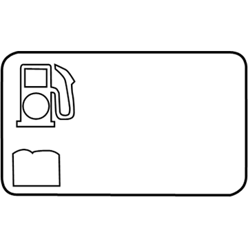 Chevy 84089671 Fuel Label