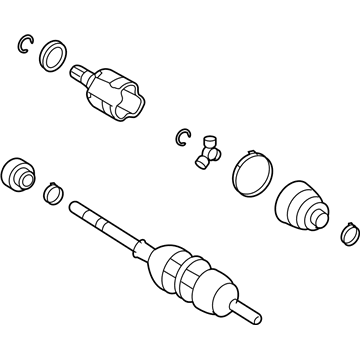 2010 Pontiac Vibe Axle Shaft - 19183762