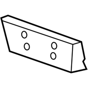 Cadillac 25782363 License Bracket