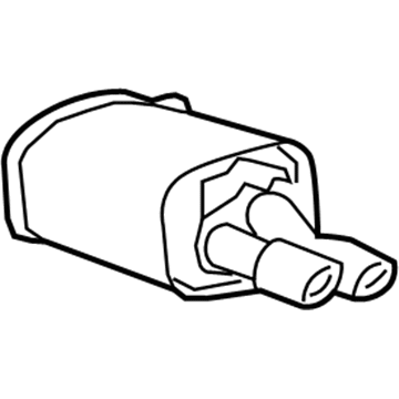 GM 92207803 Exhaust Muffler (W/Tail Pipe)