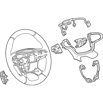 GM 84877948 Wheel Assembly, Strg *Jet Black