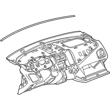 GM 23367075 Panel Assembly, Instrument *Titanium