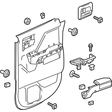 Chevy 23387434 Door Trim Panel