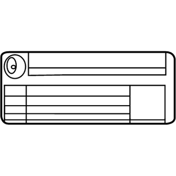 Buick 19206430 Tire Info Label