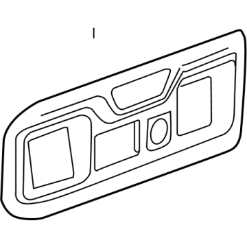 GM 84505580 Plate Assembly, F/Flr Rr Cnsl Tr *Black