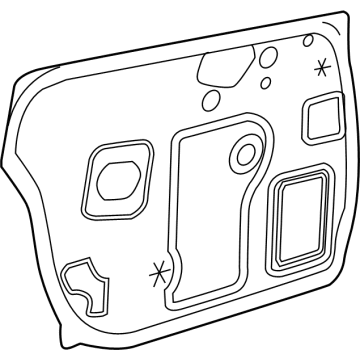 GM 95932871 Deflector, Front Side Door Water