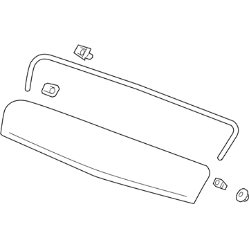 GM 19433468 MOLDING ASM,HOOD FRT