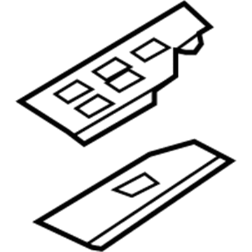 GM 96652180 Cover,Front Side Door Side Window Switch Opening