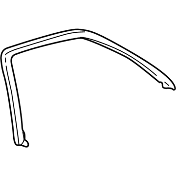 GM 25881539 Weatherstrip Assembly, Rear Side Door Window Inner