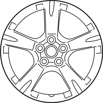 Pontiac 19184110 Wheel, Alloy