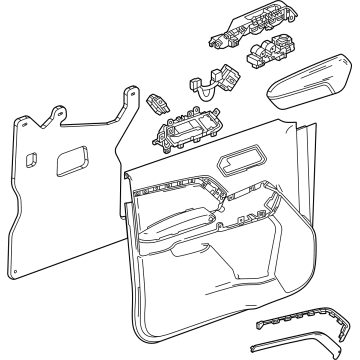 GM 85030713 TRIM ASM-FRT S/D *ARTEMIS