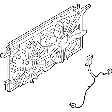 Pontiac Montana Fan Shroud - 15290117