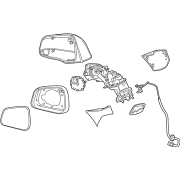 Chevy 95423262 Mirror Assembly