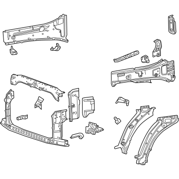 GMC 86790625 Radiator Support