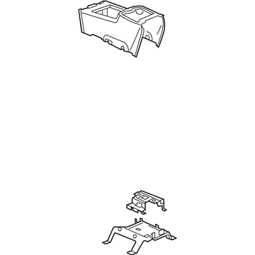 GM 20893208 Compartment Assembly, Front Floor *Cashmere