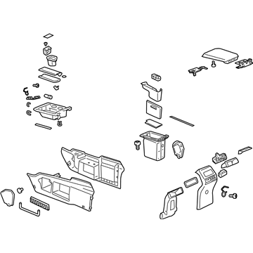 GM 10328146 Console Assembly, Front Floor *Sable