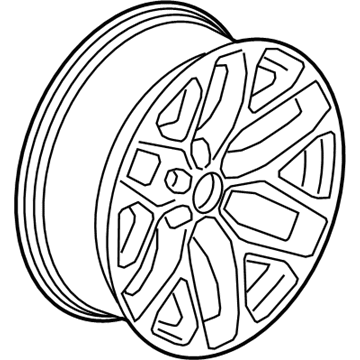 Cadillac 84346103 Wheel, Alloy