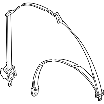 Chevy 96804318 Belt & Retractor