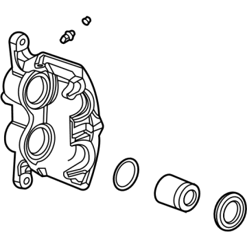 GM 13544898 Caliper Assembly, Rear Brk (W/O Brk Pads & Brkt)