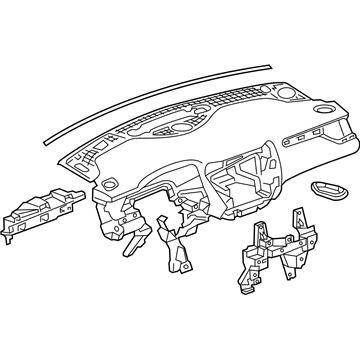 GM 84664118 Panel Assembly, Inst *Light Ash Grr