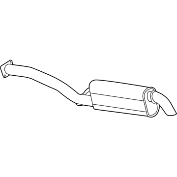 GM 15229357 Muffler Assembly, Exhaust (W/ Exhaust Pipe & Tail Pipe)