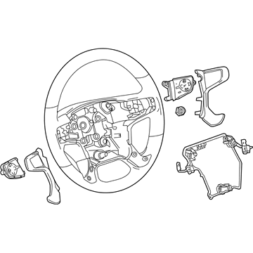 2017 Chevy Silverado 3500 HD Steering Wheel - 84353079