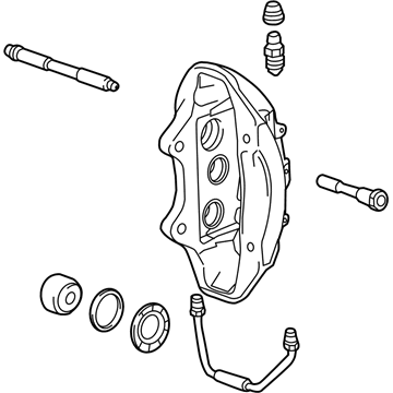 GM 22958658 Caliper Assembly, Front Brake (W/O Brake Pads & Bracket