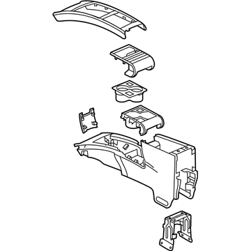 Cadillac 89039976 Console Assembly