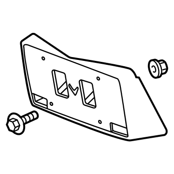 GM 84793983 Attachment Pkg, Front Lic Brkt