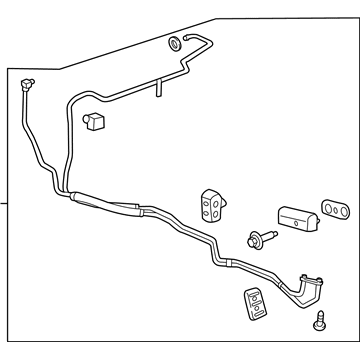 GM 84013049 Transmission Fluid Cooler Inlet & Outlet Pipe Assembly