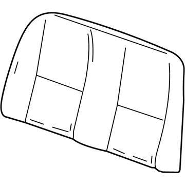 GM 22778070 Cover Assembly, Rear Seat Back Cushion *Mojave