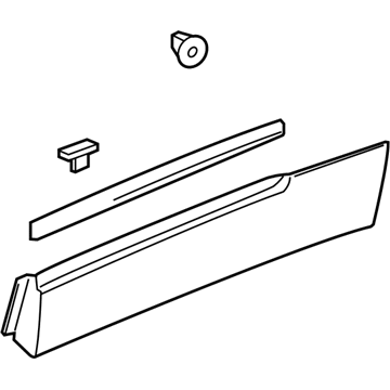 Cadillac XT6 Door Moldings - 84825371