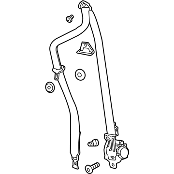 GM 19258585 Belt Kit,Passenger Seat (Retractor Side) (W/ Pre, Tensioner)*Shale