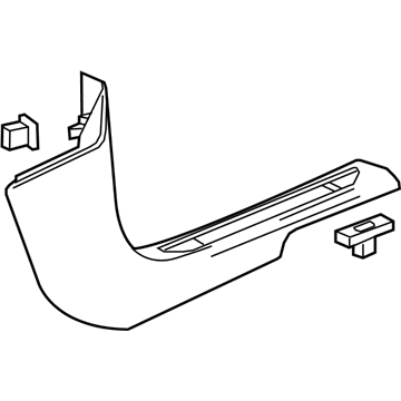 GM 84736260 Molding Assembly, Front S/D Sill Garn *Titanium