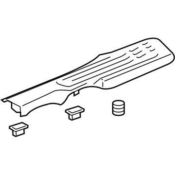 GM 84736266 Molding Assembly, Rear S/D Sill Garn *Titanium