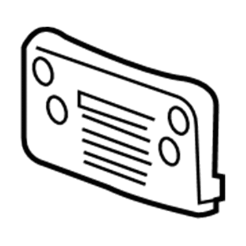 Saturn 96848586 License Bracket