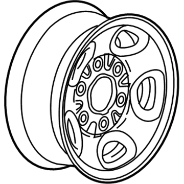 GMC 9597724 Wheel, Steel