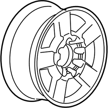 GMC 84711930 Wheel, Alloy