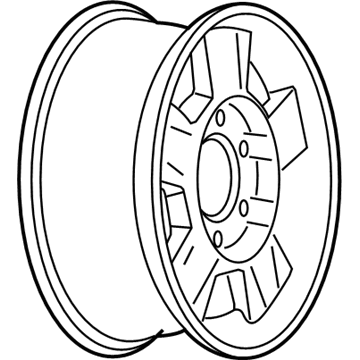 Chevy 9593978 Wheel, Alloy