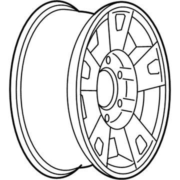 Chevy 9593993 Wheel, Alloy