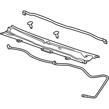 Chevy 23436252 Cowl Grille