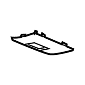 GM 89023624 Plate Asm,Rear Roof Closeout (Rpa Snap In) *Gray