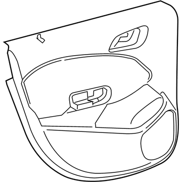 GM 42592735 Trim Assembly, Rear S/D *Umber