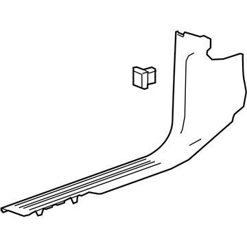 GM 23475153 Molding Assembly, Front Side Door Sill Garnish *Shale