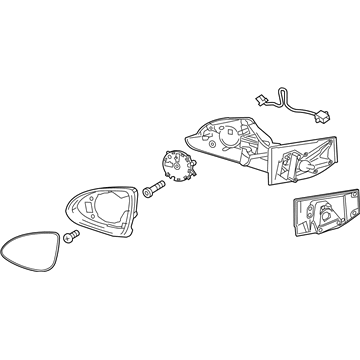 Chevy 95260964 Mirror Assembly