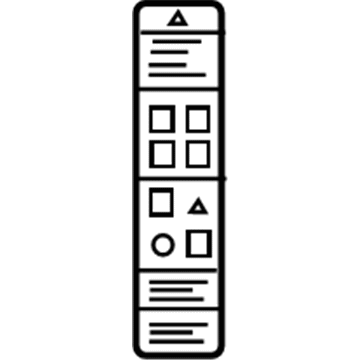 Buick 10374200 Caution Label