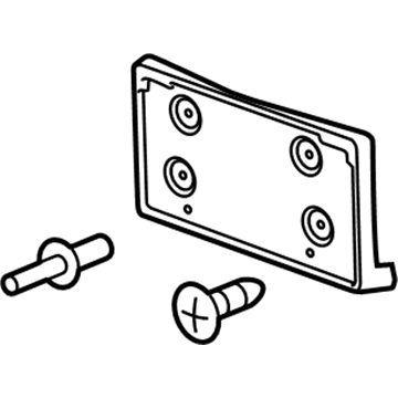 Cadillac 23116118 License Bracket