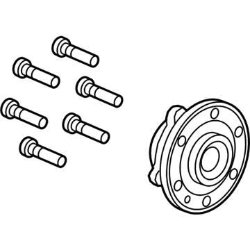 GMC 13536046 Front Hub & Bearing