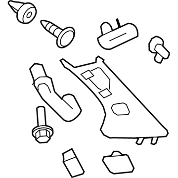 GM 22789043 Molding Assembly, Windshield Garnish *Cashmere